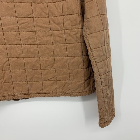 Blank NYC Jacket Brown Happy Camper Quilted Zip Lyocell NWT - Picture 10 of 10